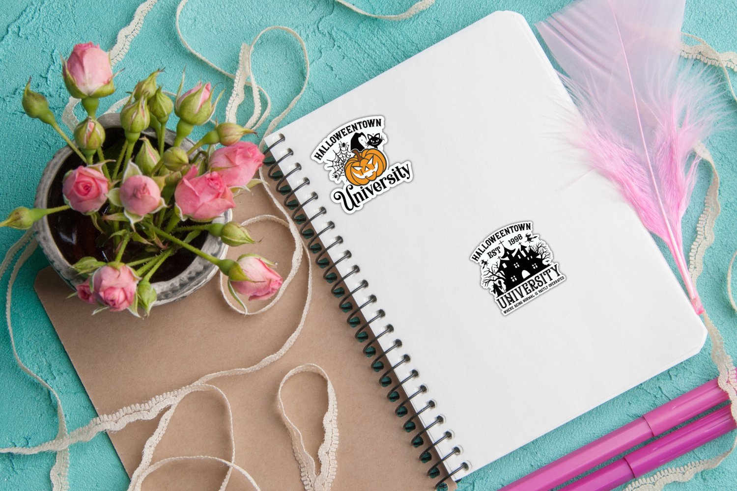 Witch Skeleton Sticker Bundle, Skeleton Stickers Bundle 2