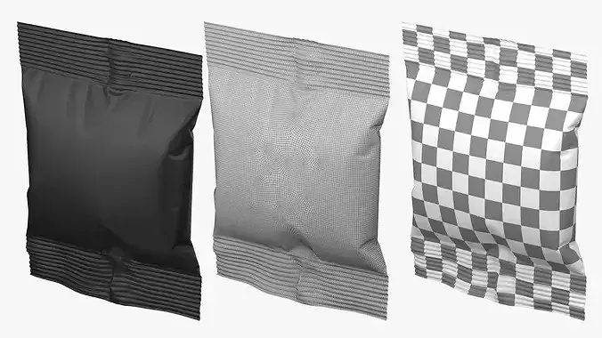Snack Pack Foil Wrapper Mockup Set 2