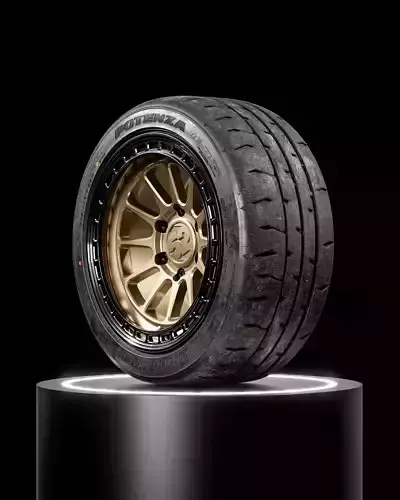 Bridgestone Potenza RE71 RS 255 40 ZR17 3D model