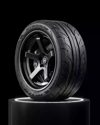 Nitto NT555 R2 275 40 R19 101W 3D model