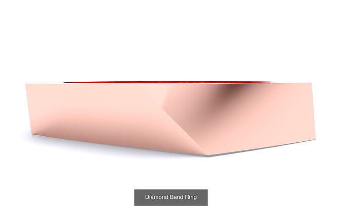 23 Diamond Band Ring 3D Model Pack 3
