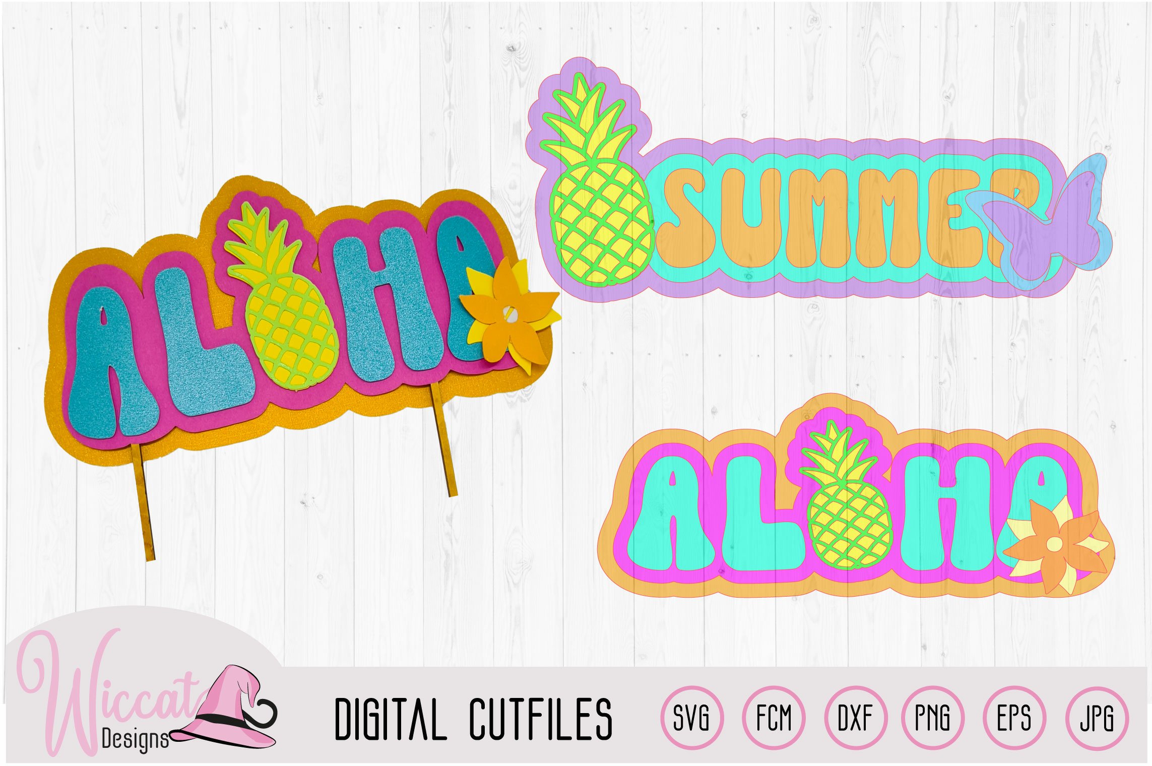 Pineapple craft bundle, paper craft bundle 3