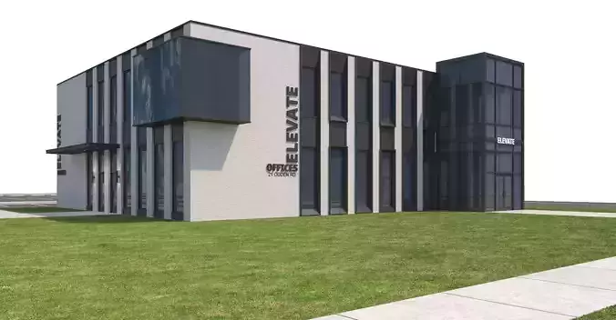 Commercial-036 Office Building 3D model